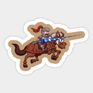 Jousting Knight Sticker